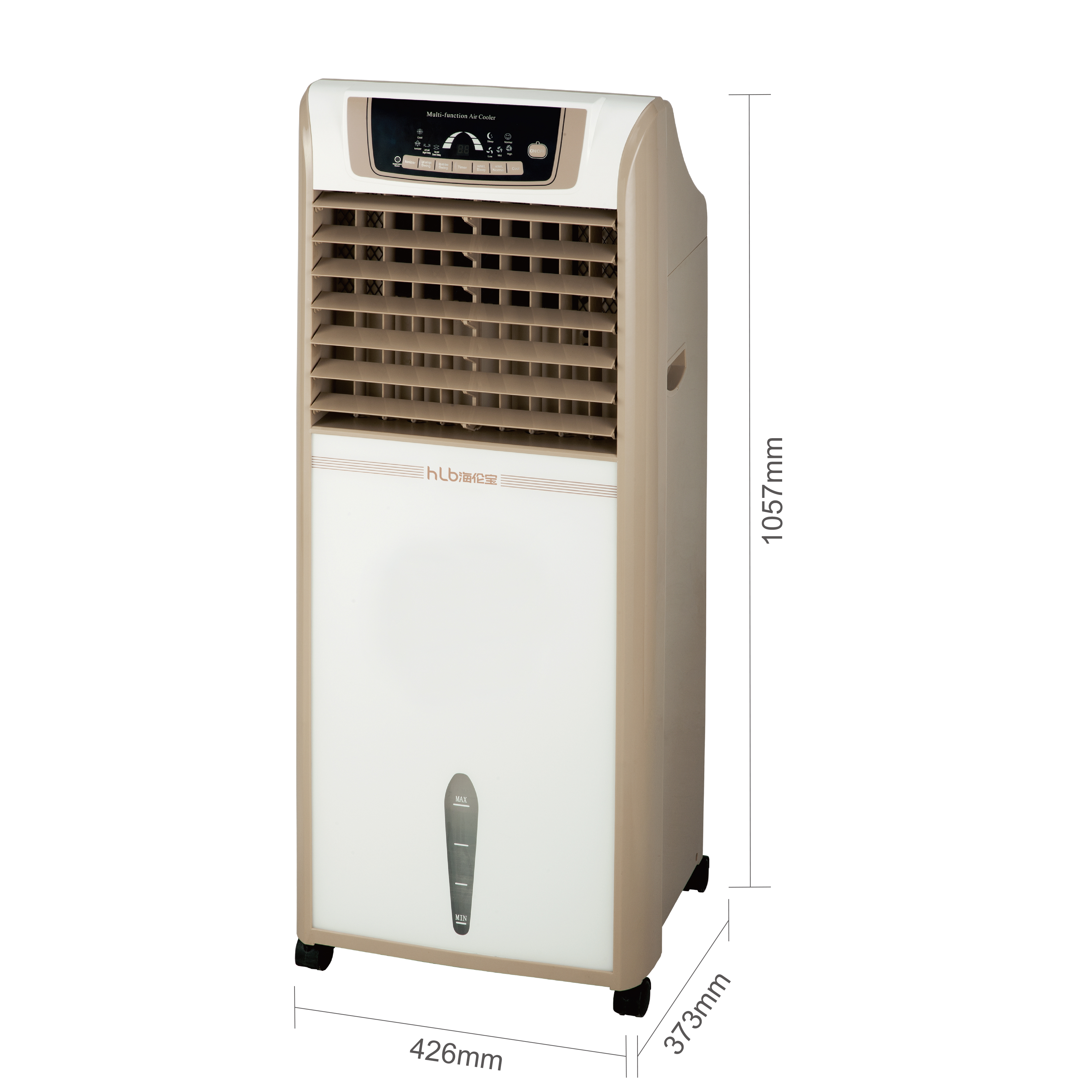 Refroidisseur d'air évaporatif AC domestique 20L avec nid d'abeille