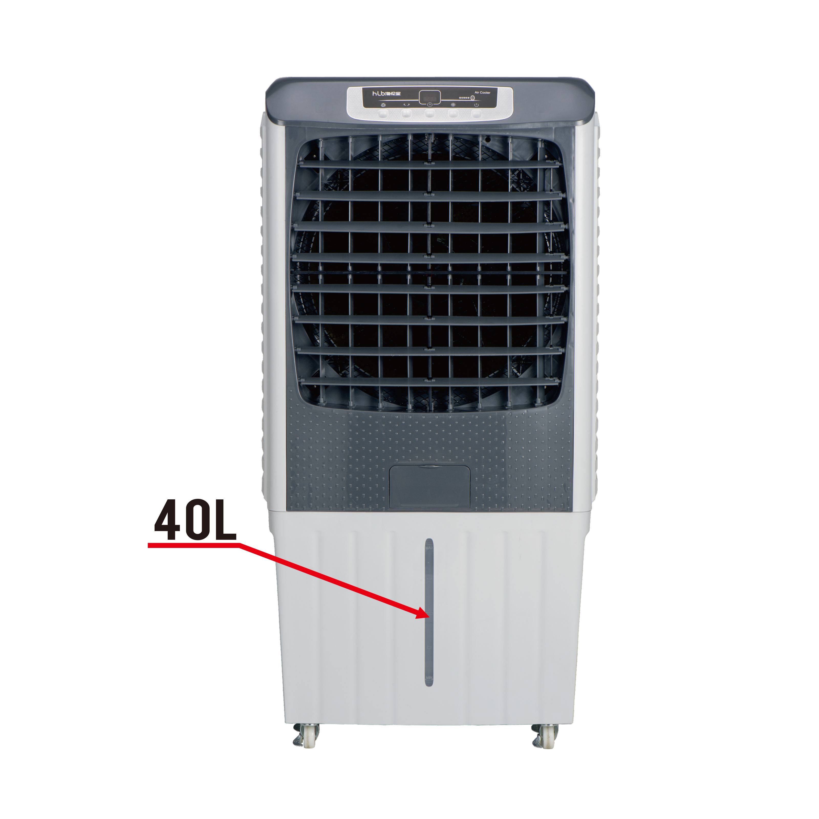 Refroidisseur d'air par évaporation portatif de ventilateur industriel de l'eau de la nouvelle tendance 200W 40L commercial